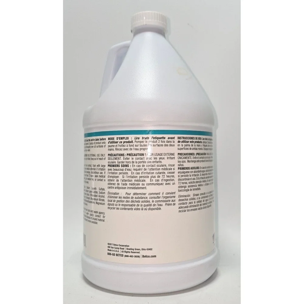 Betco Green Earth Clear Foaming Skin Cleanser 715 Fragrance Free 1 Gallon Refill